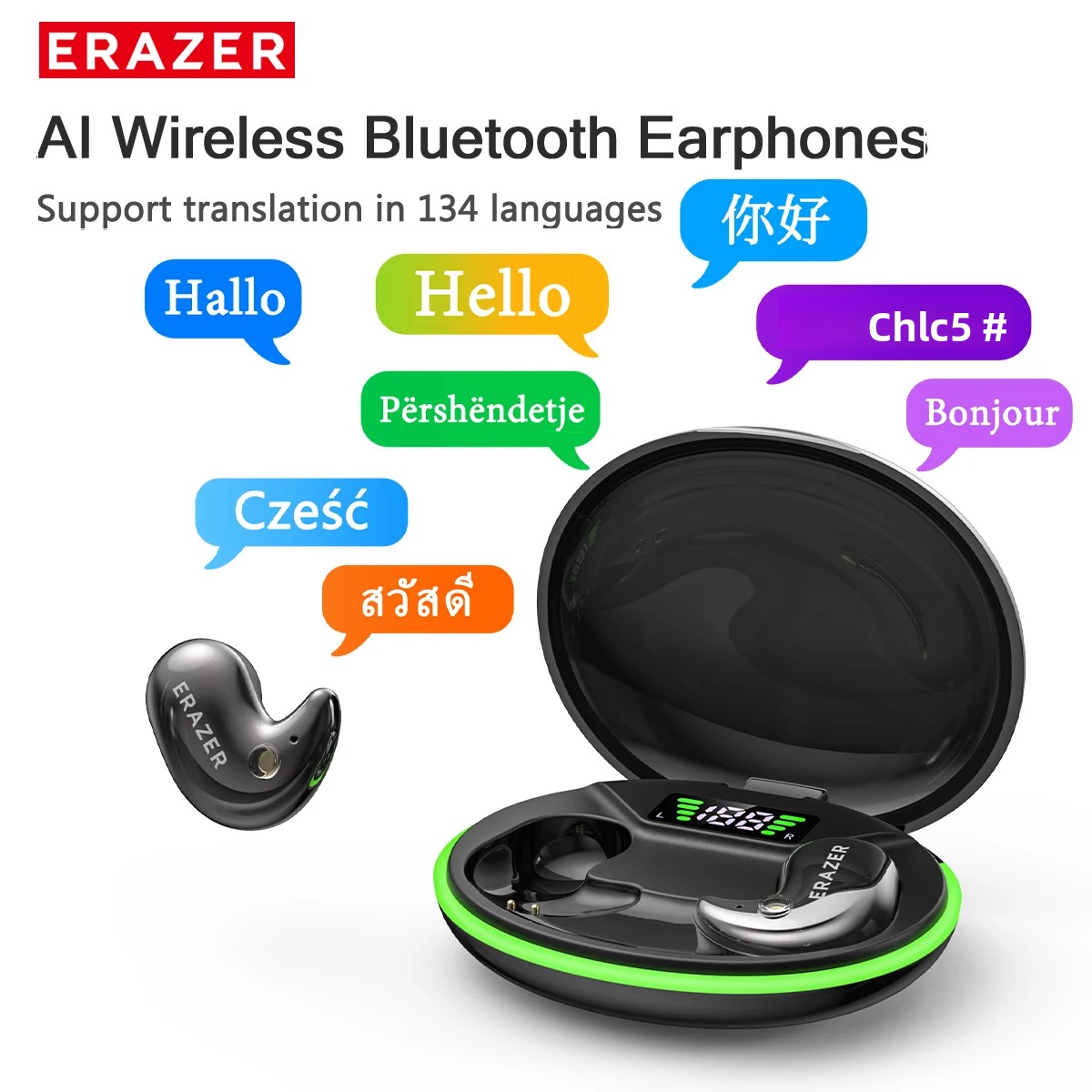 Telephone Headset Office - EARZER XF58 In-Ear Bluetooth Headphones With