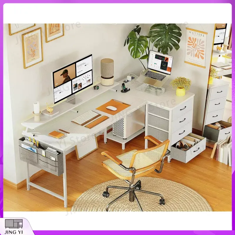 L Shaped Computer Desk 160x80c - огляд і ціна Office Furniture Outlet