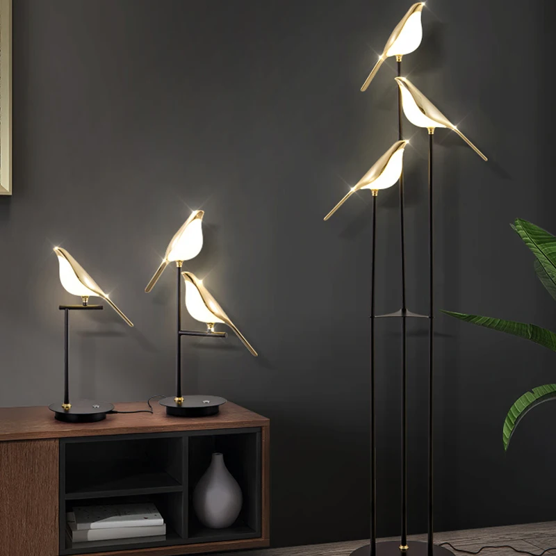 Magpie Bird Table Light Standi - огляд і ціна Floor Lamp Arched