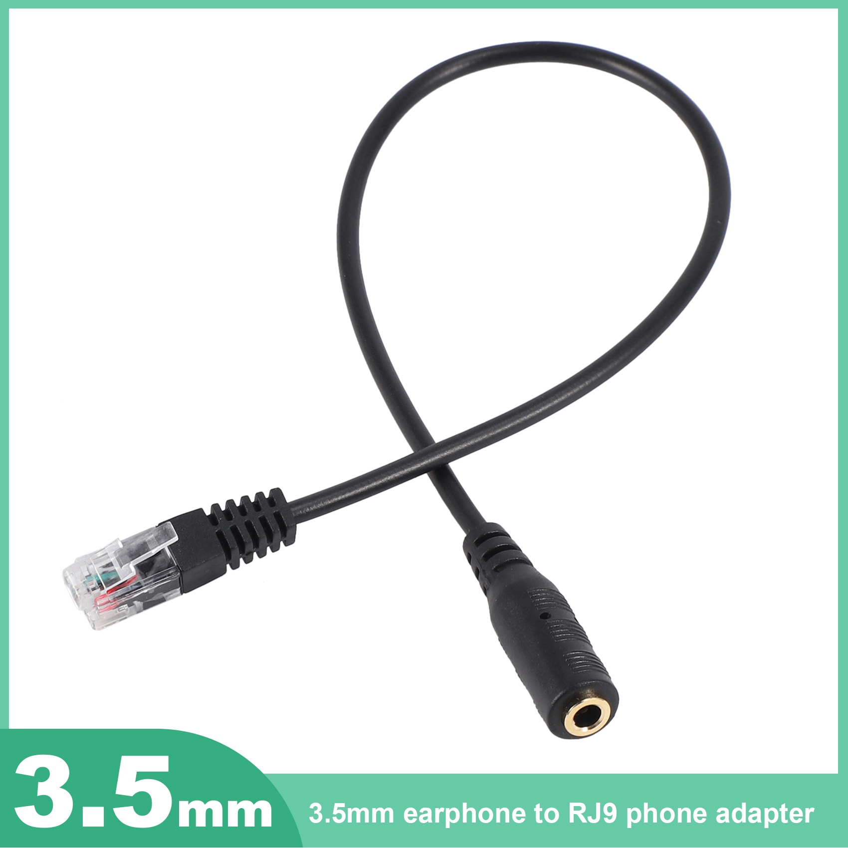 Dec.-3.5mm Plug Jack to RJ9 fo - огляд і ціна Telephone Headset Office