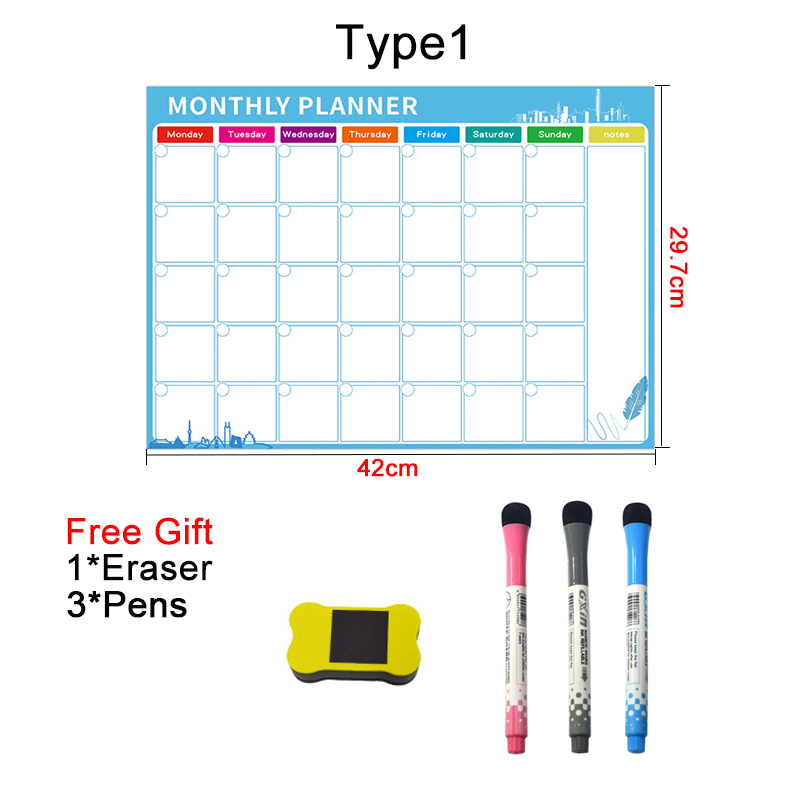 A3 Dry Erase Magnetic Monthly  - огляд і ціна Magnetic Whiteboard Calendar