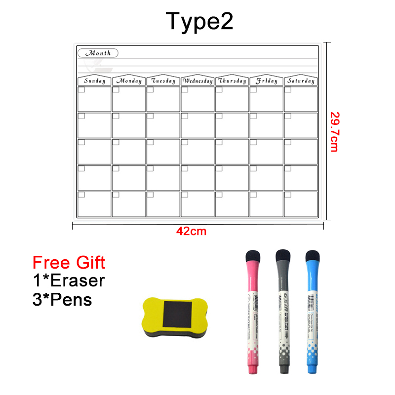 A3 Dry Erase Magnetic Monthly  - огляд і ціна Magnetic Whiteboard Calendar