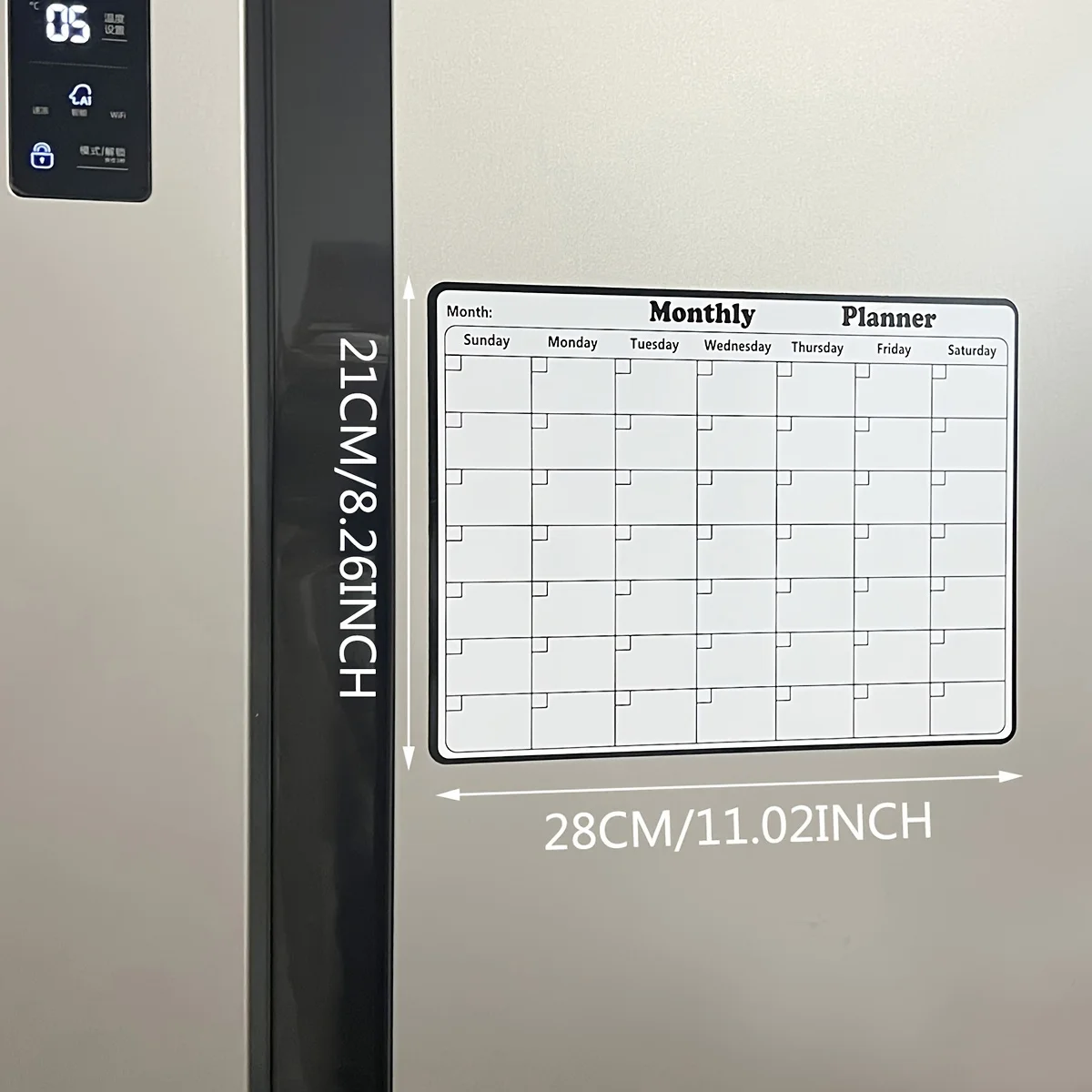 Magnetic Refrigerator Dry Eras - огляд і ціна Magnetic Whiteboard Calendar