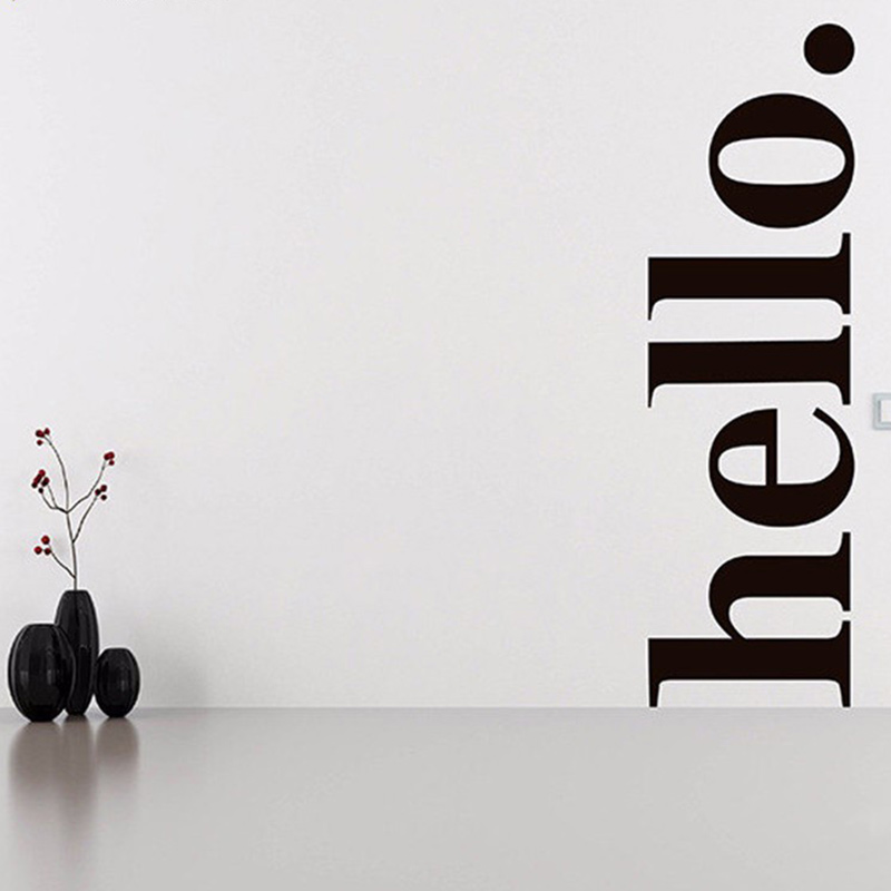 Hello Quotes Wall Sticker Viny - огляд і ціна Office Furniture Outlet