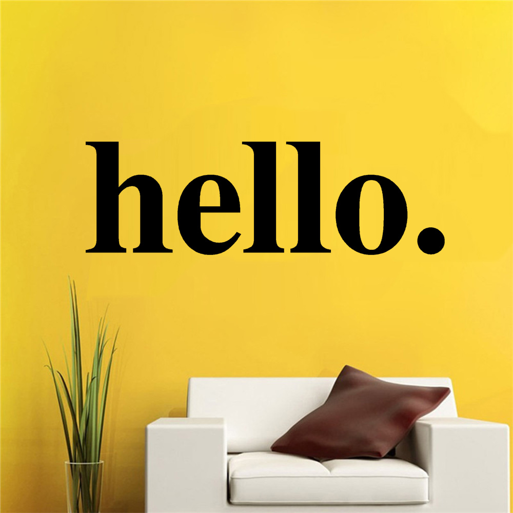 Hello Quotes Wall Sticker Viny - огляд і ціна Office Furniture Outlet