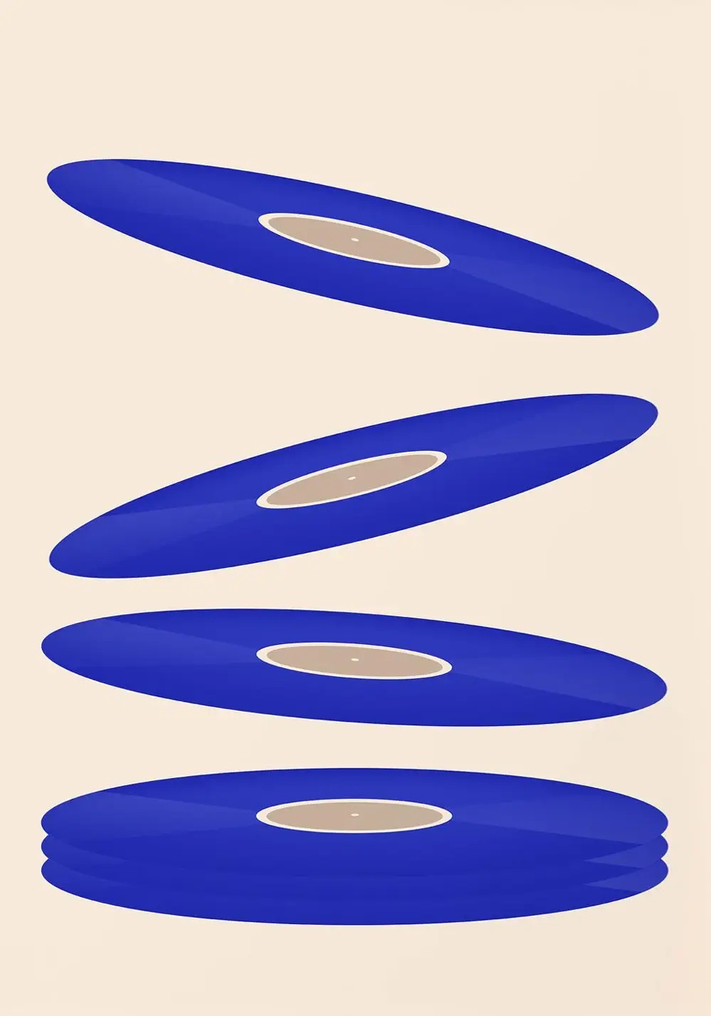 Mid Century Vinyl Record Canva - огляд і ціна Office Furniture For Home
