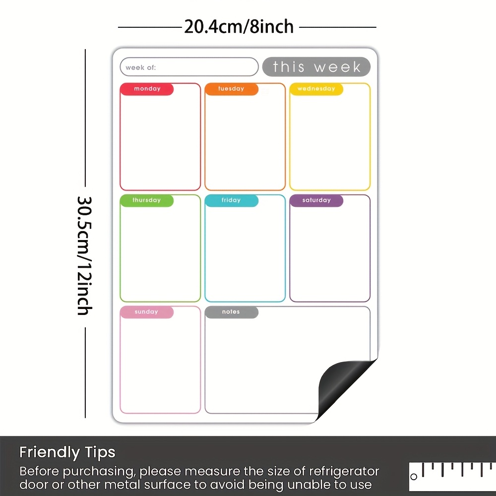 A4 Magnetic Weekly Planner, Er - огляд і ціна Magnetic Whiteboard Calendar