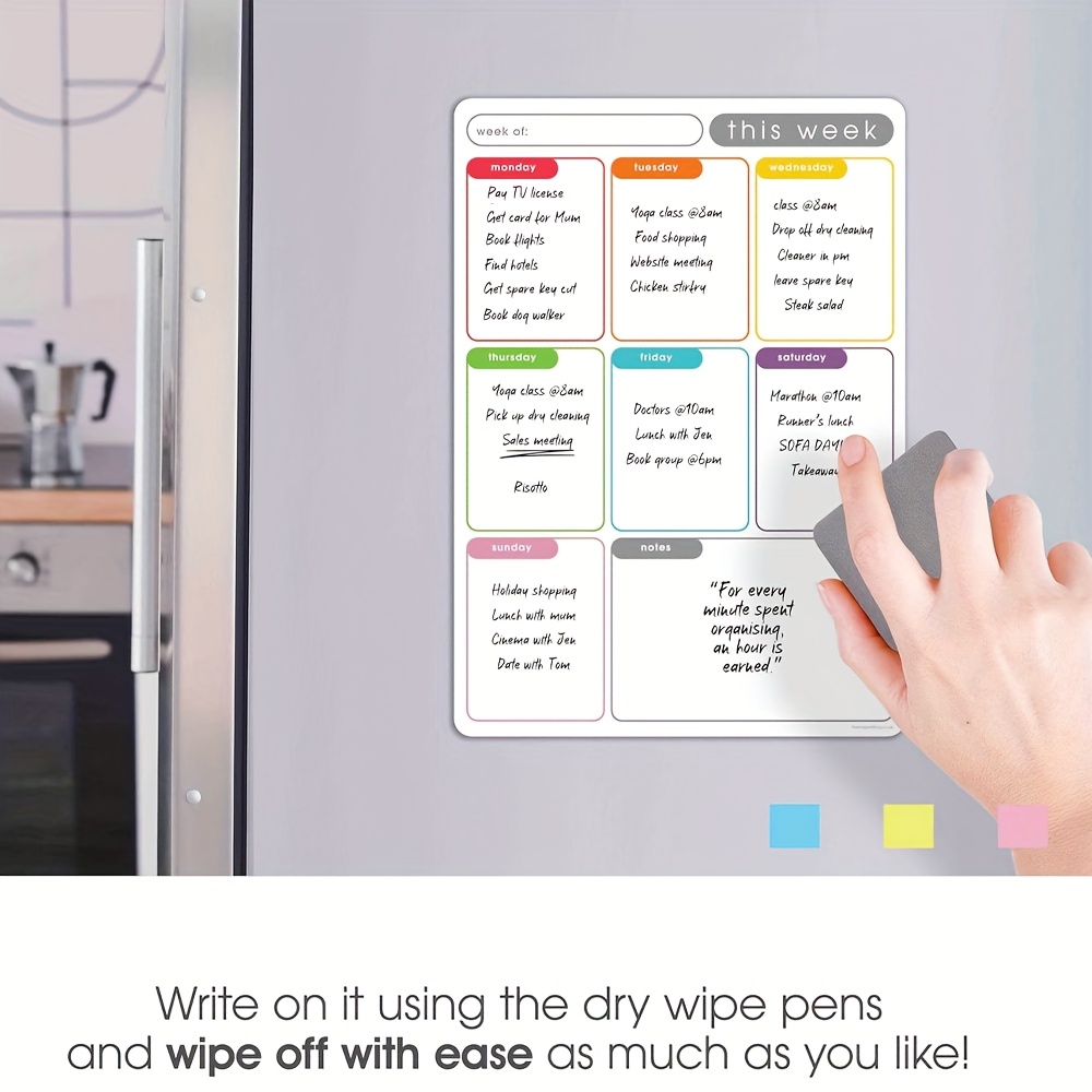 A4 Magnetic Weekly Planner, Er - огляд і ціна Magnetic Whiteboard Calendar