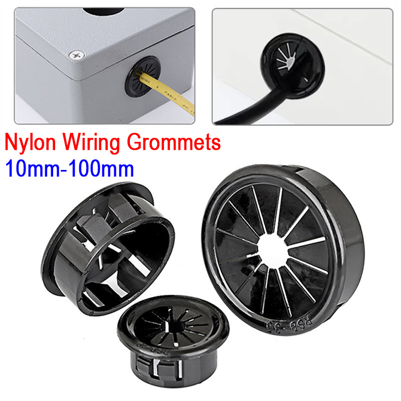 2~50pcs Black Plastic Cable Ho - огляд і ціна Office Furniture Outlet