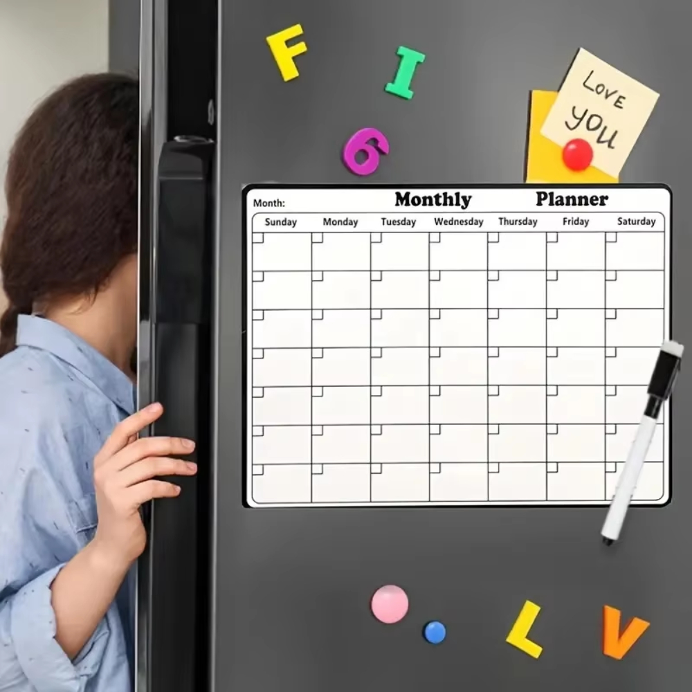 Magnetic Reusable Refrigerator - огляд і ціна Magnetic Whiteboard Calendar