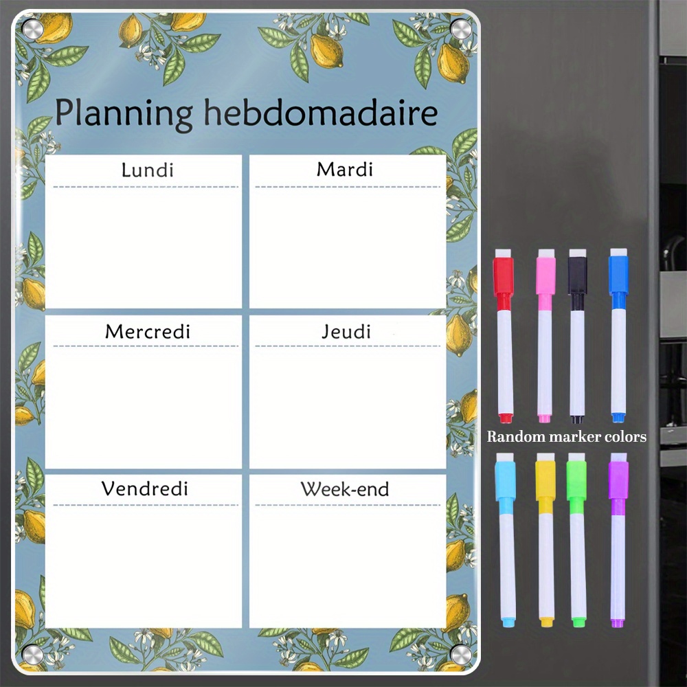 Weekly Magnetic Calendar 16.54 - огляд і ціна Magnetic Whiteboard Calendar