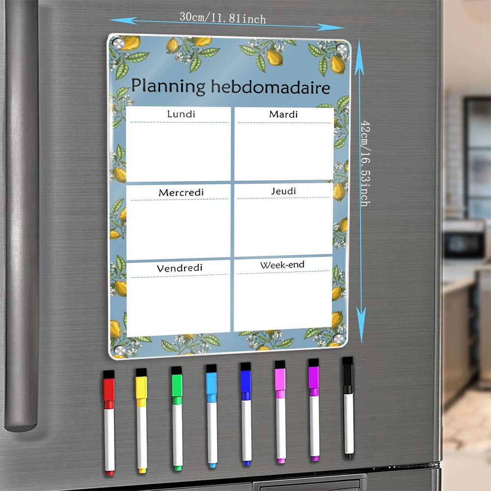 Weekly Magnetic Calendar 16.54 - огляд і ціна Magnetic Whiteboard Calendar