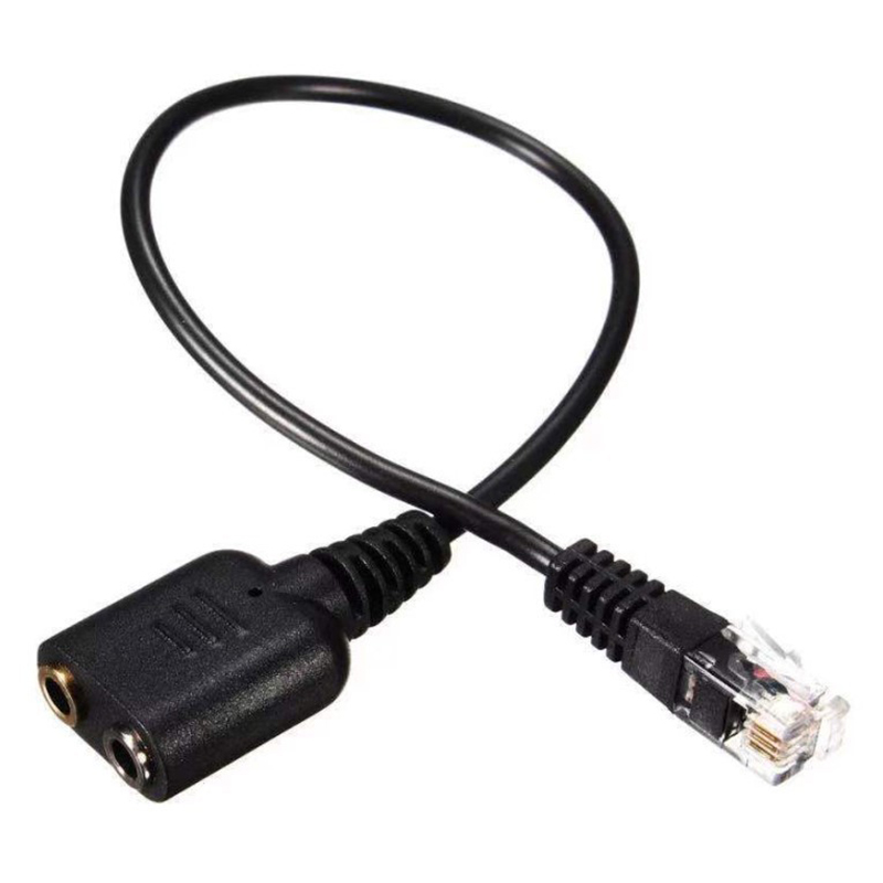 1PCS 20CM RJ11 to Dual 3.5mm F - огляд і ціна Telephone Headset Office