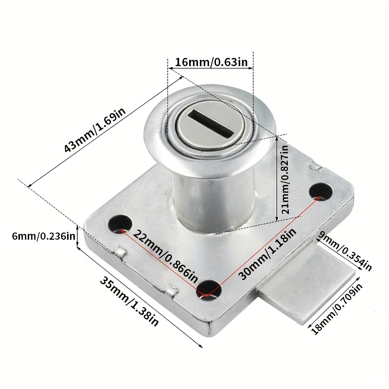 Cabinet Drawer Lock Wardrobe C - огляд і ціна Office Furniture Outlet