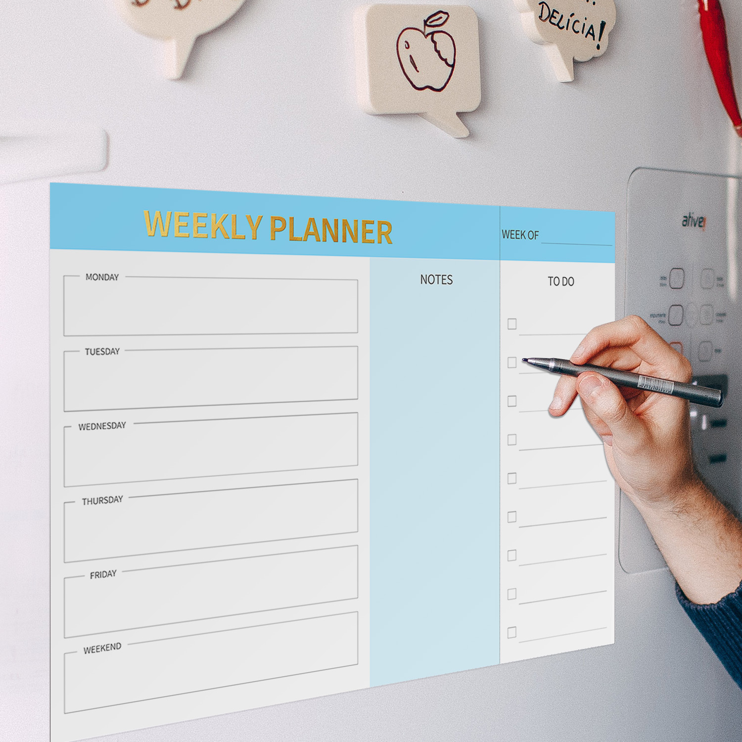 Magnetic Weekly Planner Fridge - огляд і ціна Magnetic Whiteboard Calendar